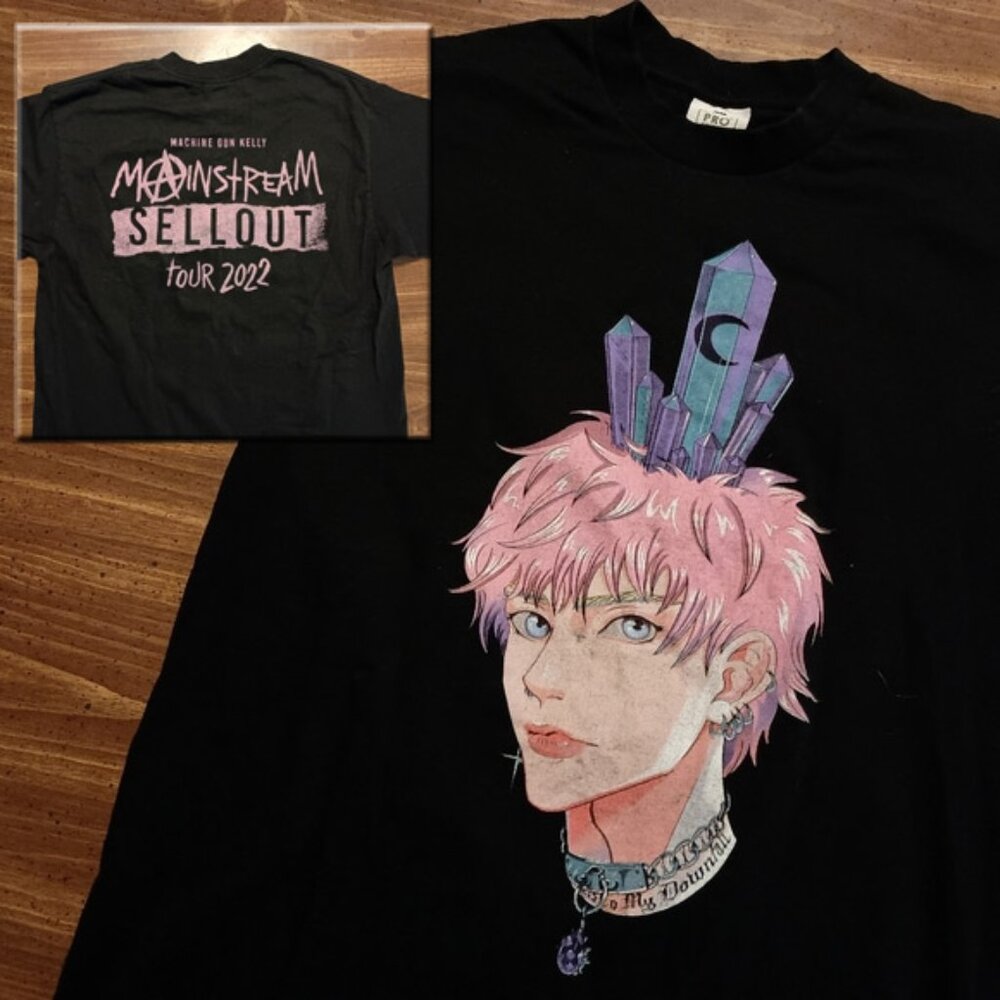 MACHINE GUN KELLY CONCERT T-SHIRT - Large // MGK 2022 Tour Tee Shirt Music
